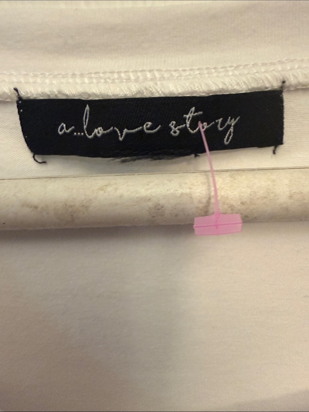 White Embellished Graphic Tee by Always For You - Picture 3 of 4